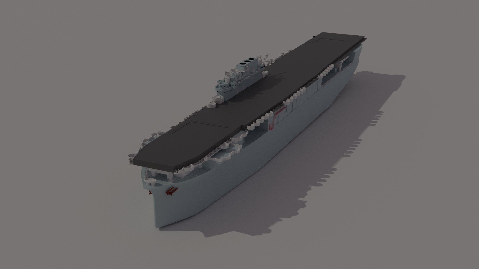 Warship 3D print model_6