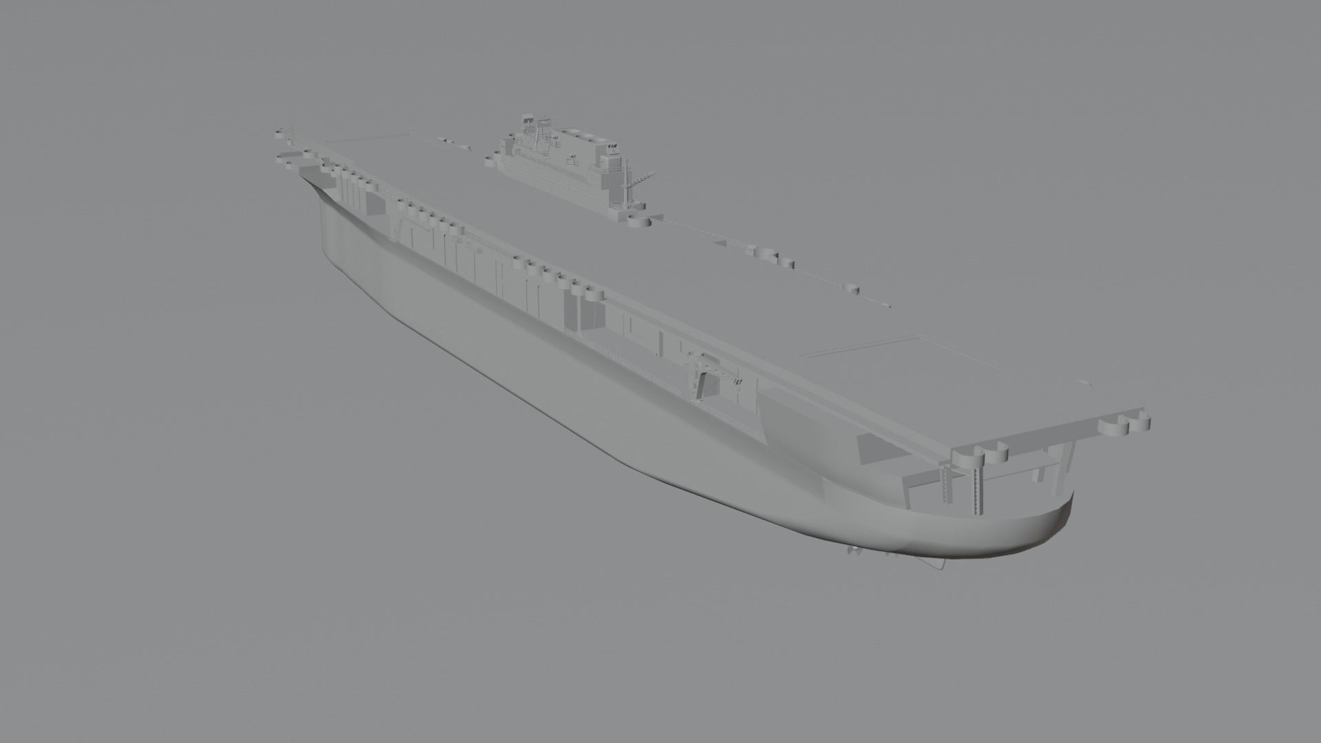 Warship 3D print model_3