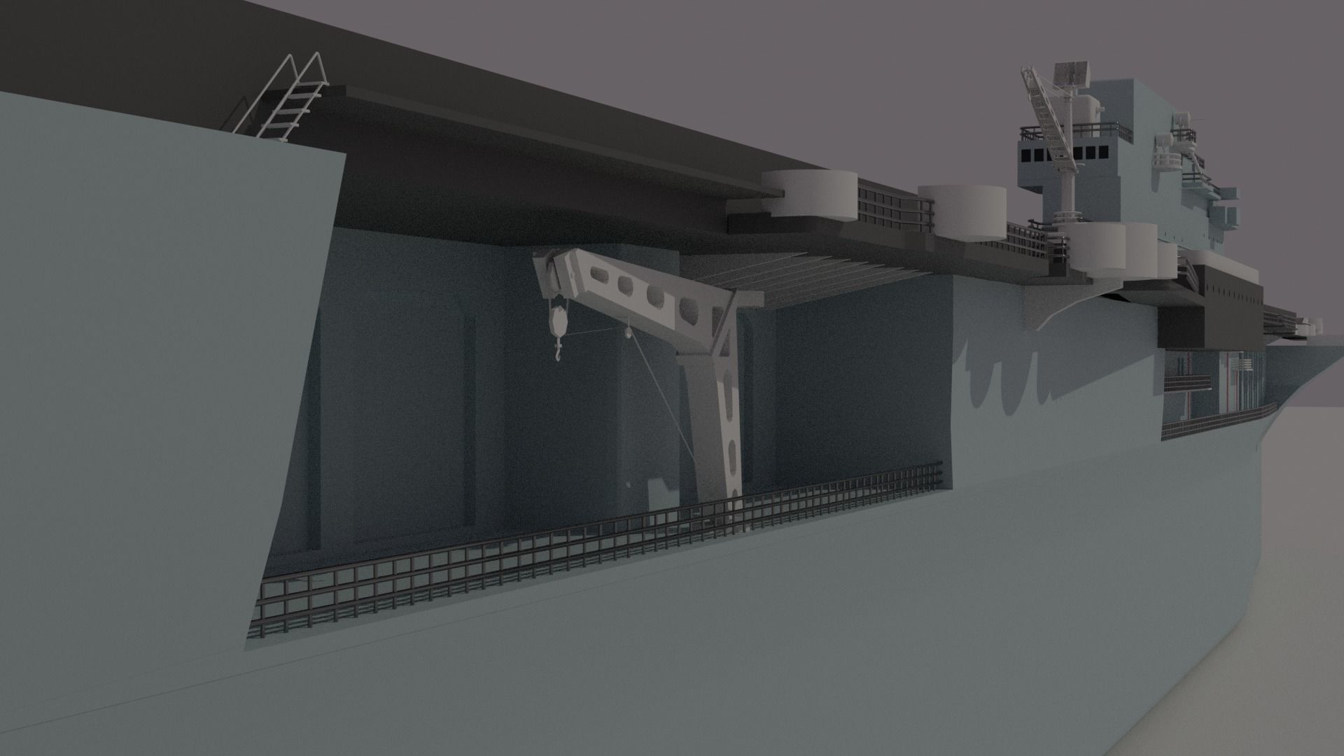 Warship 3D print model_12