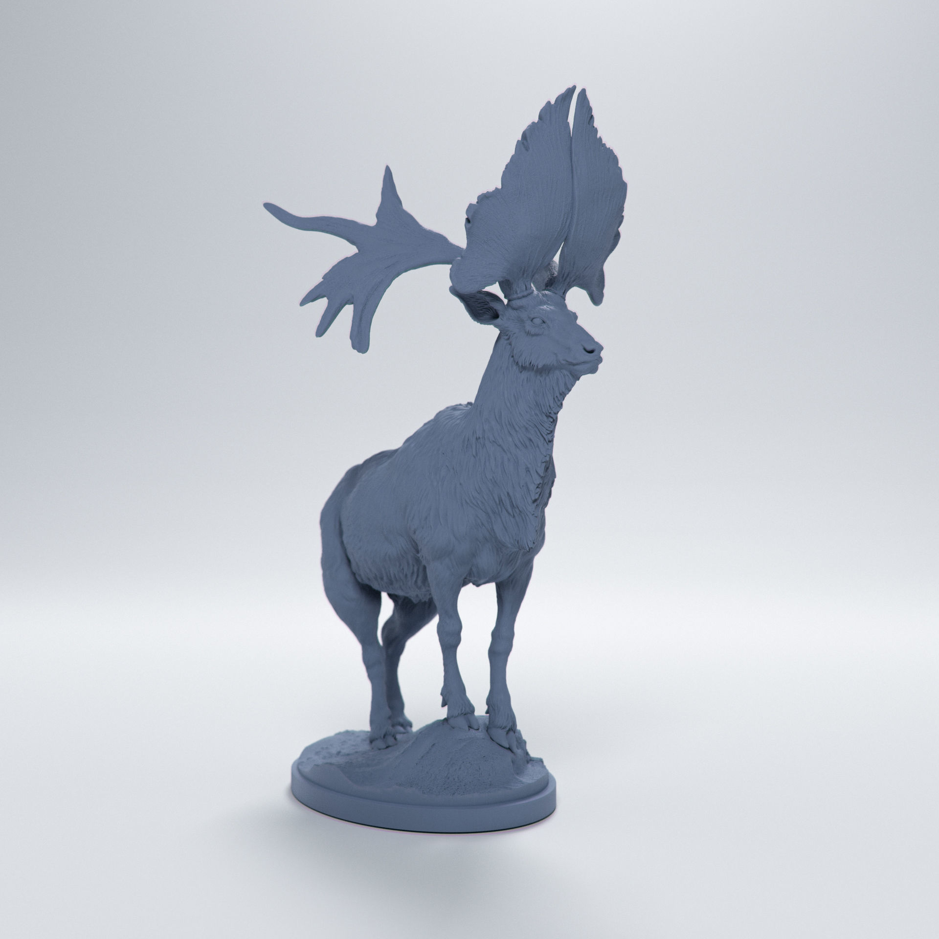 Sinomegaceros Pachyosteus looking 1-35 scale  3D print model_5