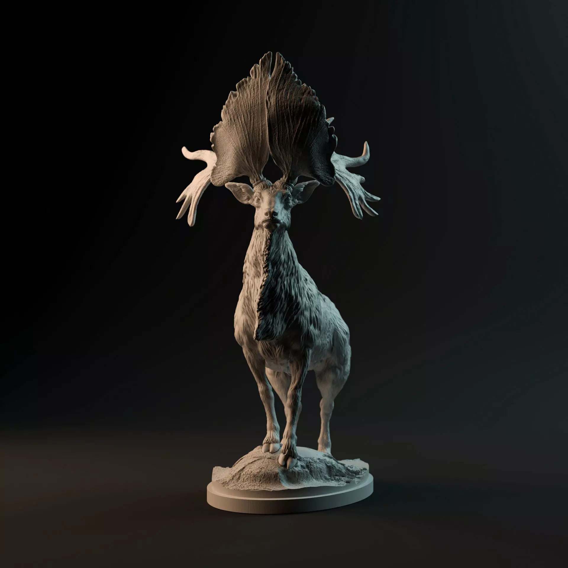 Sinomegaceros Pachyosteus looking 1-35 scale  3D print model_0