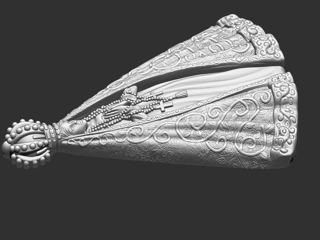 Our Lady of Aparecida - Nossa Senhora Aparecida 3D print model_21