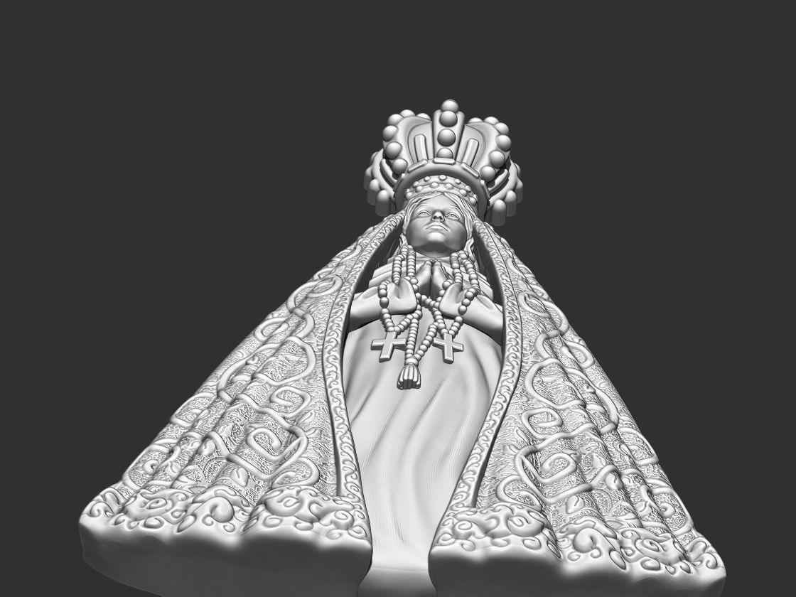 Our Lady of Aparecida - Nossa Senhora Aparecida 3D print model_15