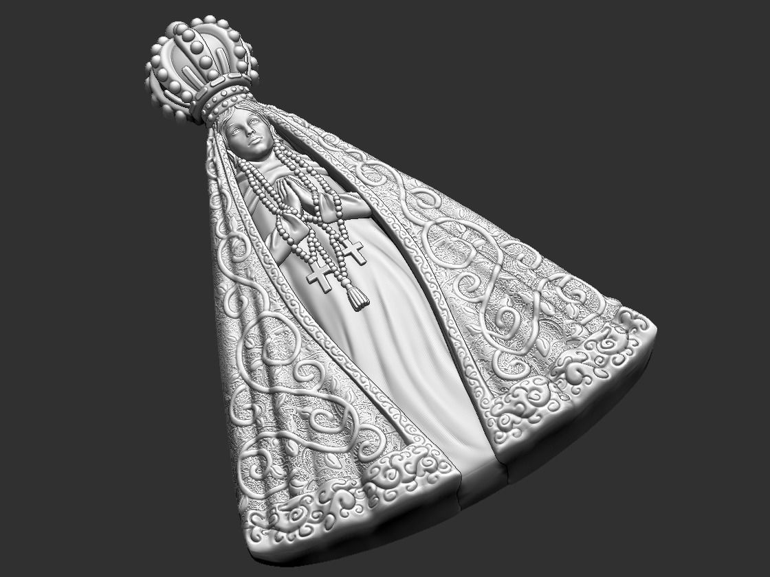 Our Lady of Aparecida - Nossa Senhora Aparecida 3D print model_20