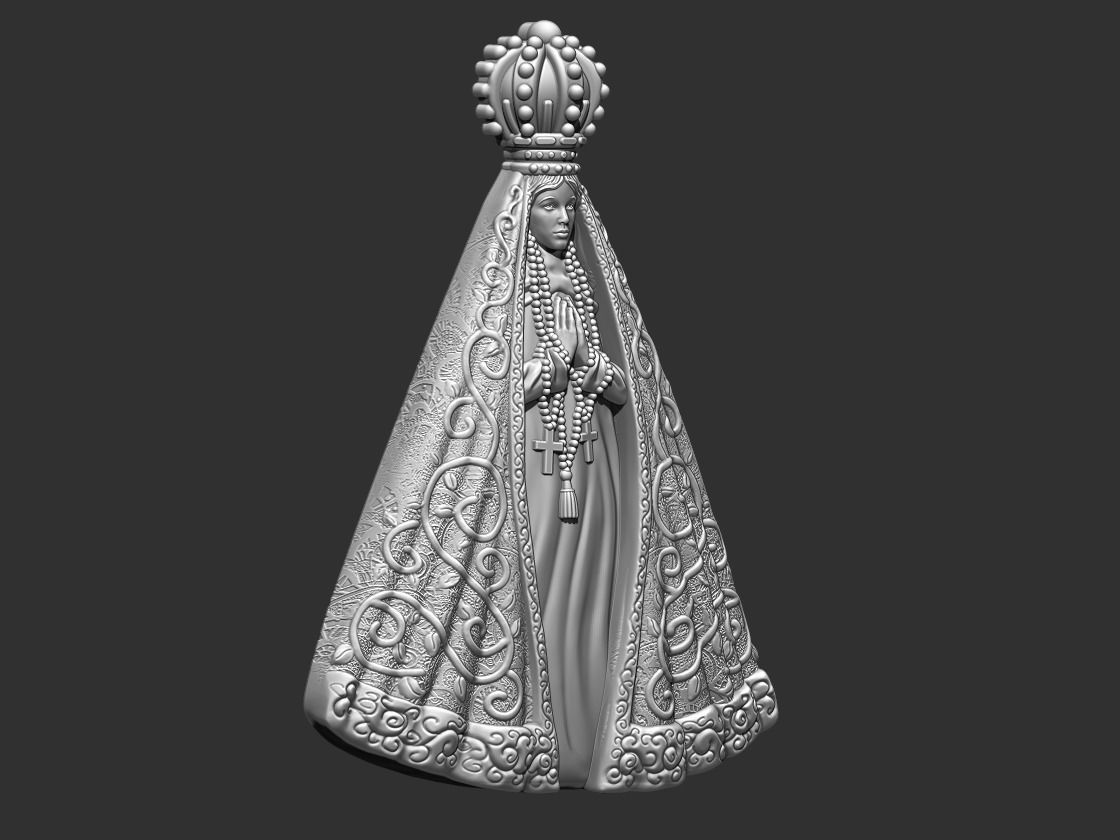 Our Lady of Aparecida - Nossa Senhora Aparecida 3D print model_2