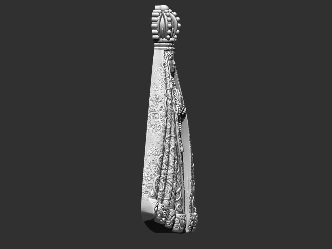 Our Lady of Aparecida - Nossa Senhora Aparecida 3D print model_4