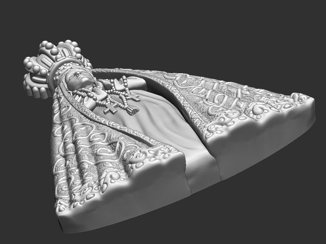 Our Lady of Aparecida - Nossa Senhora Aparecida 3D print model_19