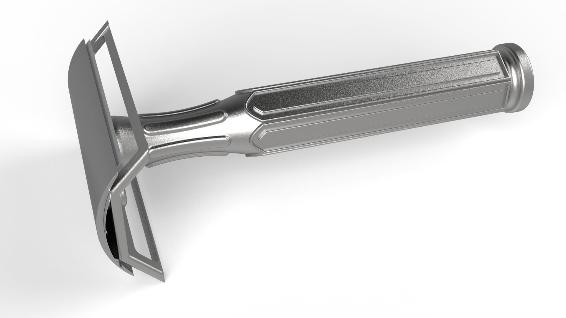 NOSTALGIC SHAVING BLADE Low-poly 3D model_4