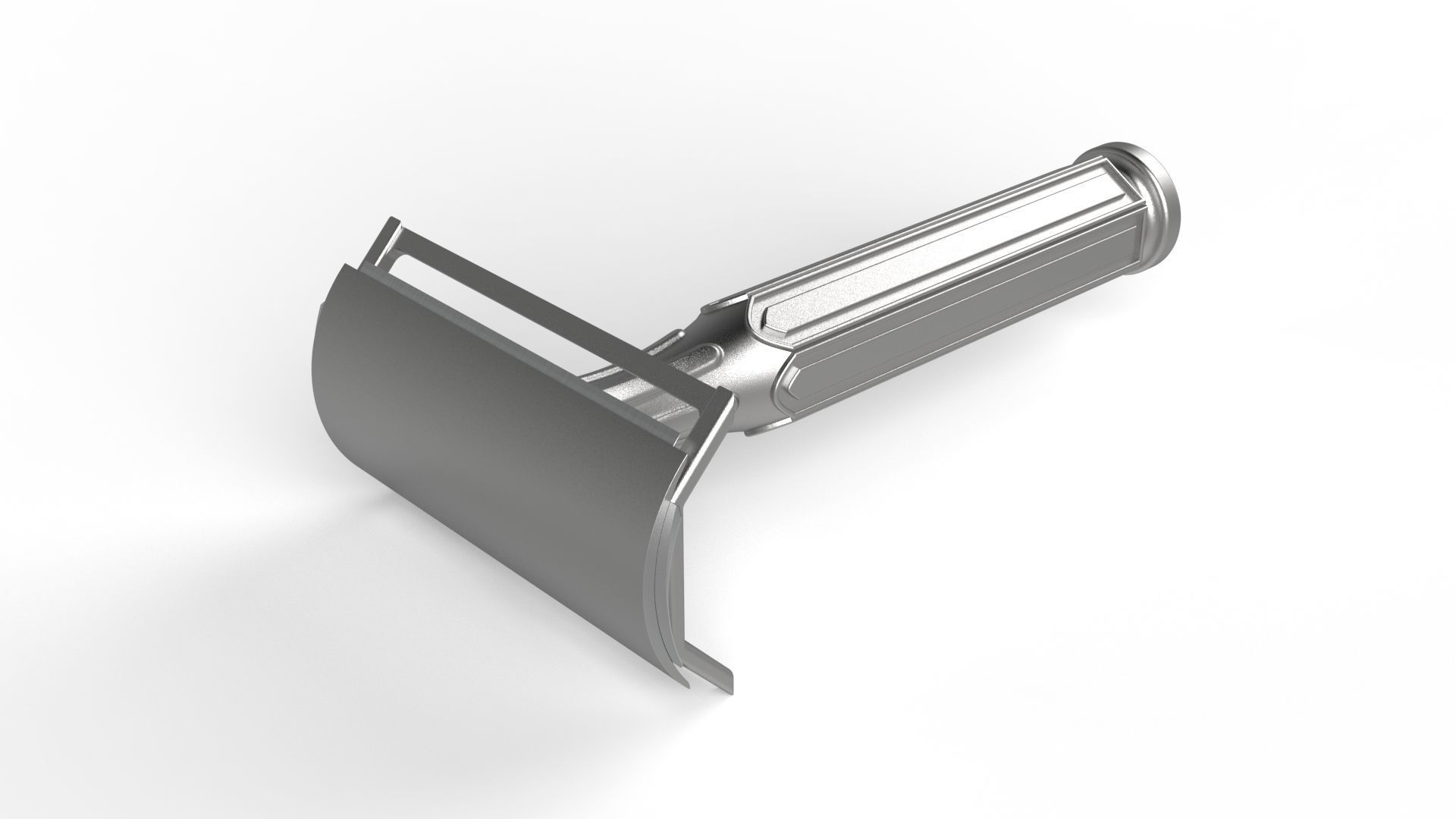NOSTALGIC SHAVING BLADE Low-poly 3D model_1