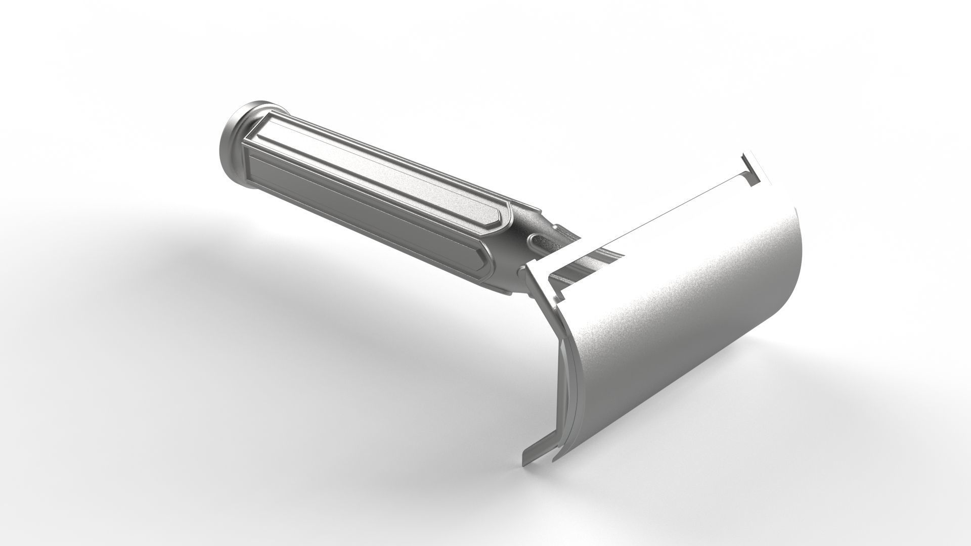 NOSTALGIC SHAVING BLADE Low-poly 3D model_2