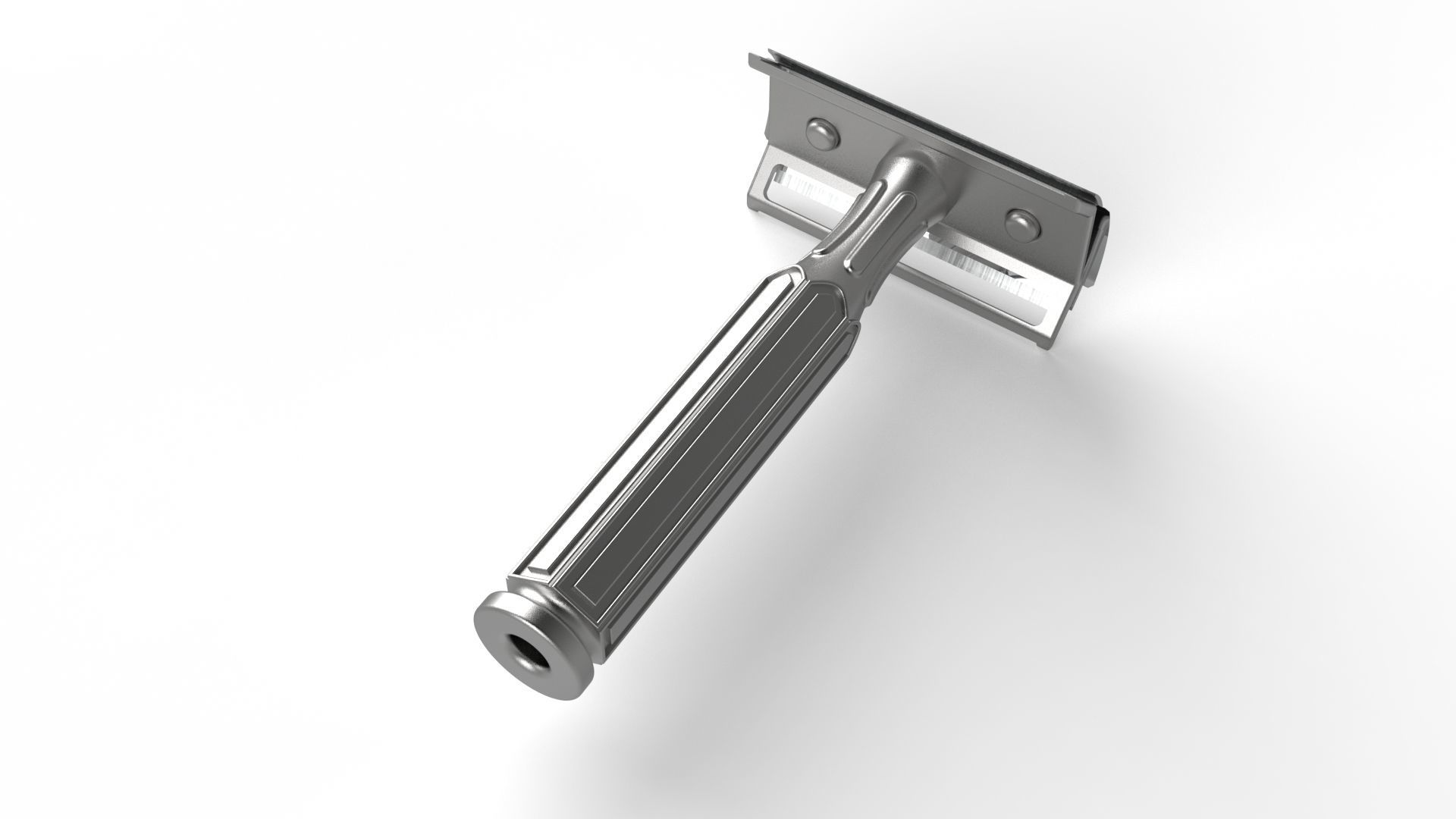 NOSTALGIC SHAVING BLADE Low-poly 3D model_3