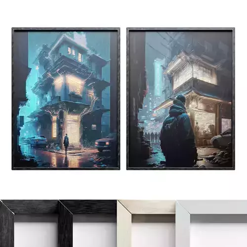 Pictures 1 pair of mirrors