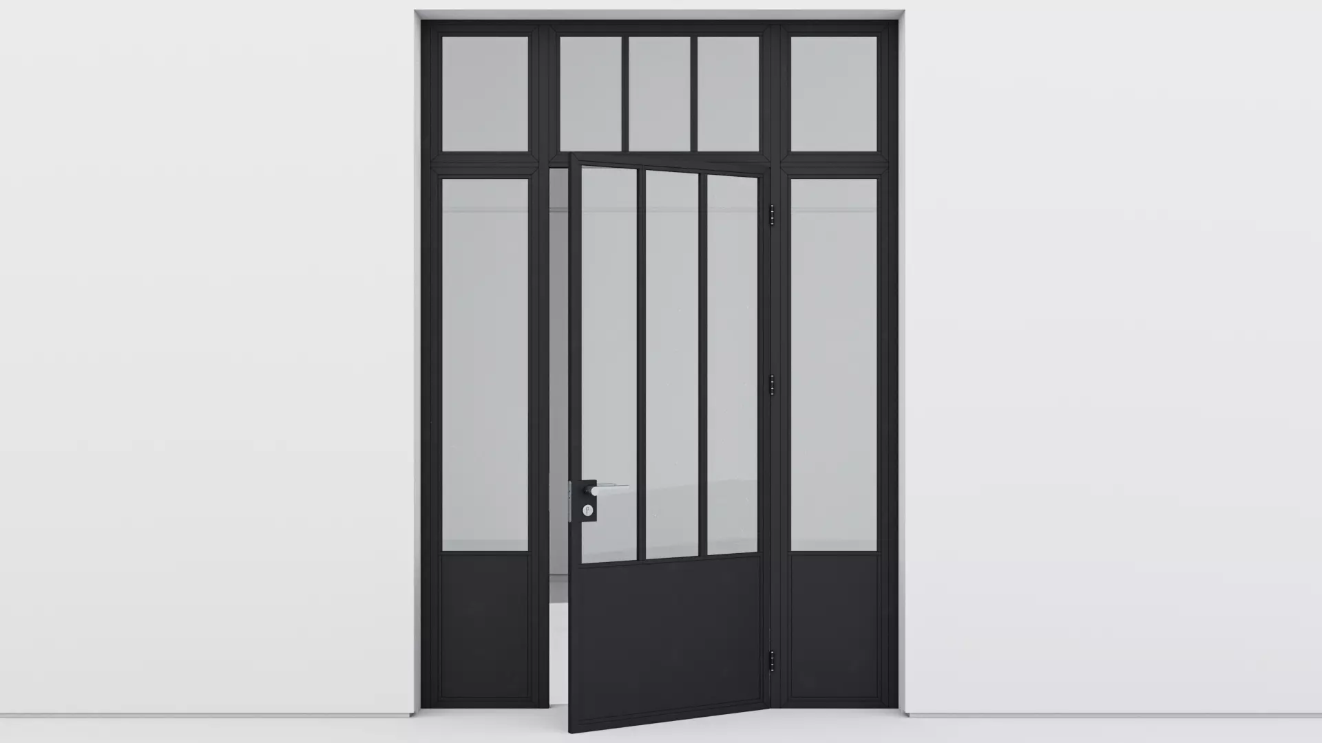 Aluminium door 182 3D model_0