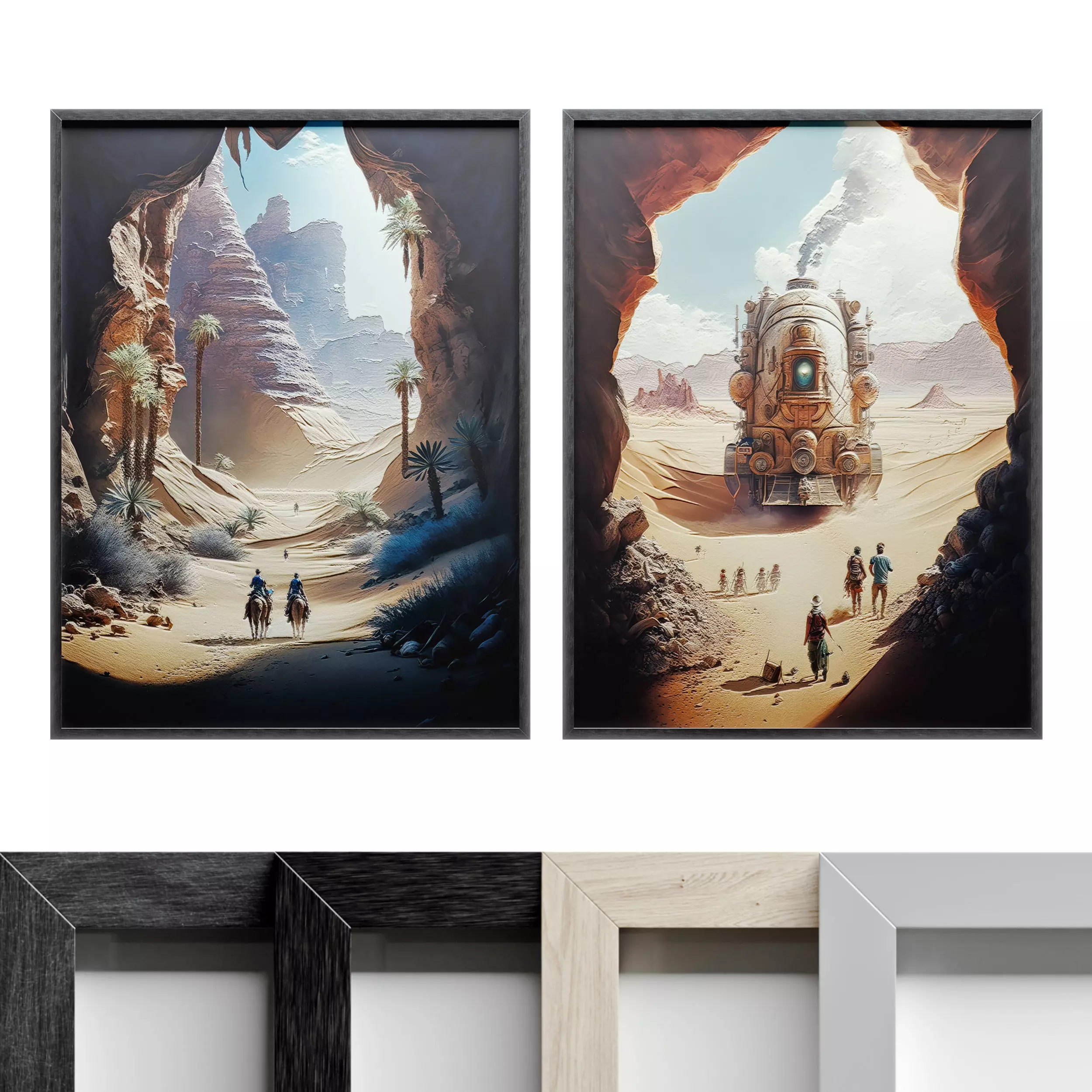 Pictures 3 ikea wall mirrors Low-poly 3D model_0