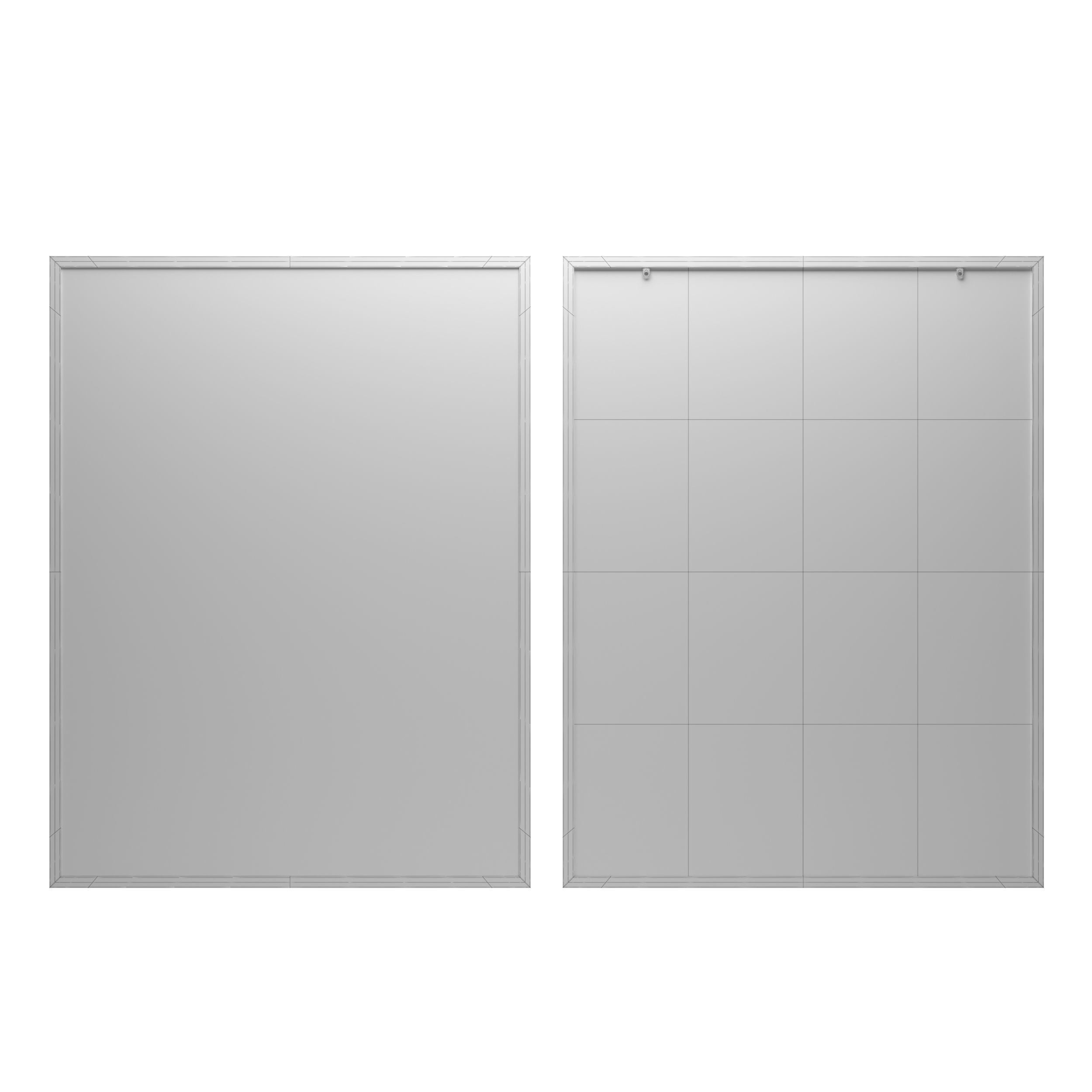 Pictures 3 ikea wall mirrors Low-poly 3D model_2