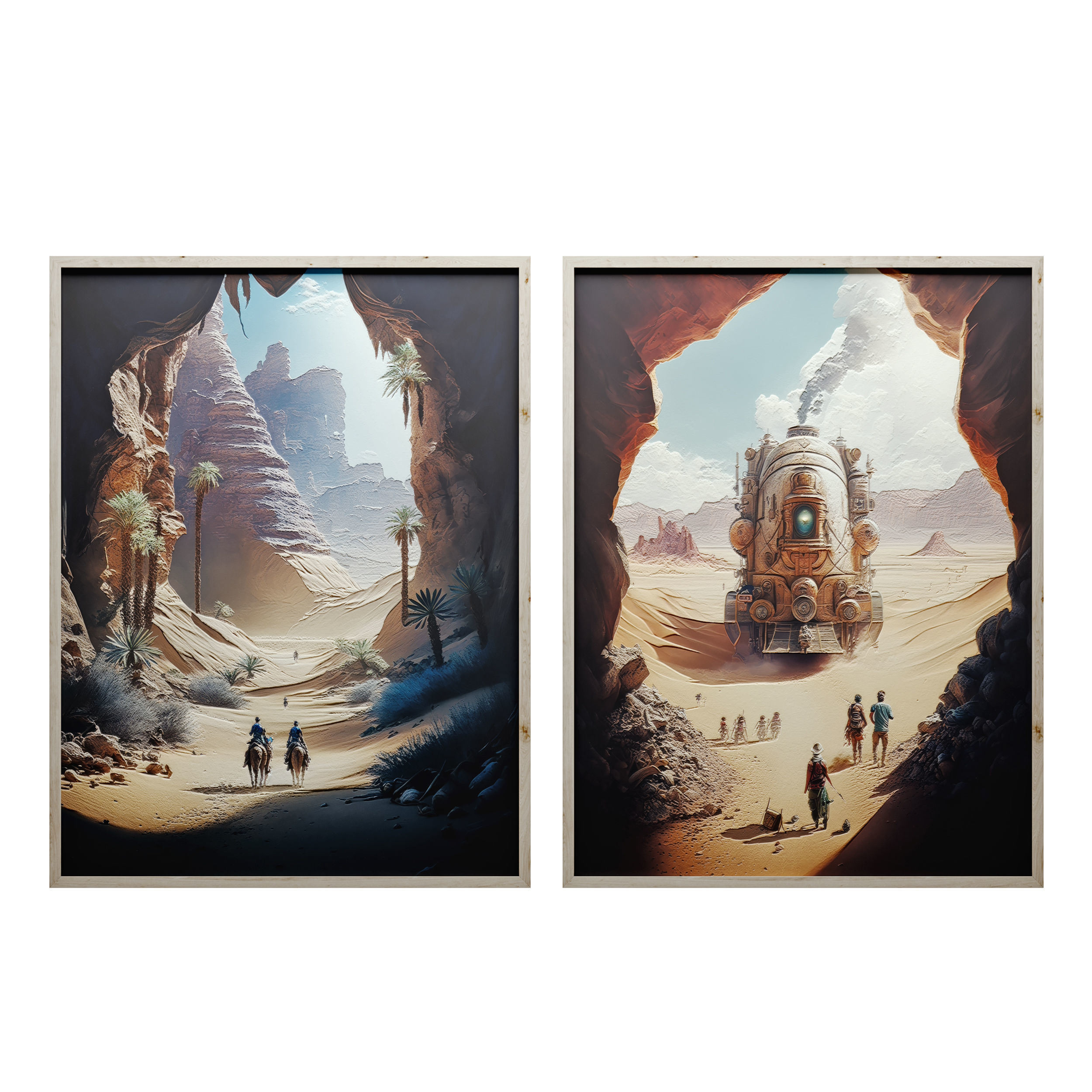 Pictures 3 ikea wall mirrors Low-poly 3D model_1