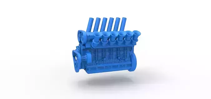 Straight-six engine Scale 1 to 25