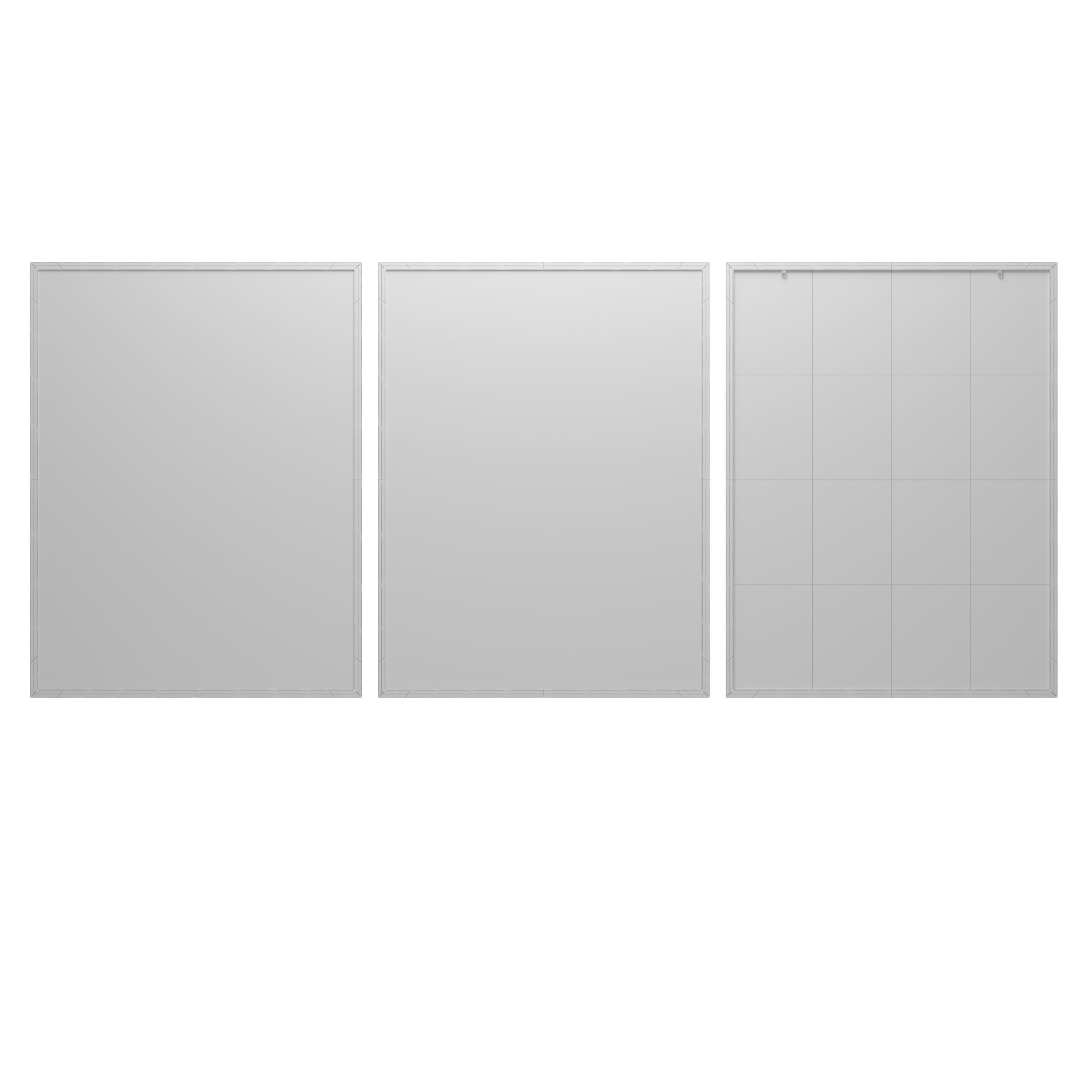 Pictures 7 ikea wall mirror Low-poly 3D model_1