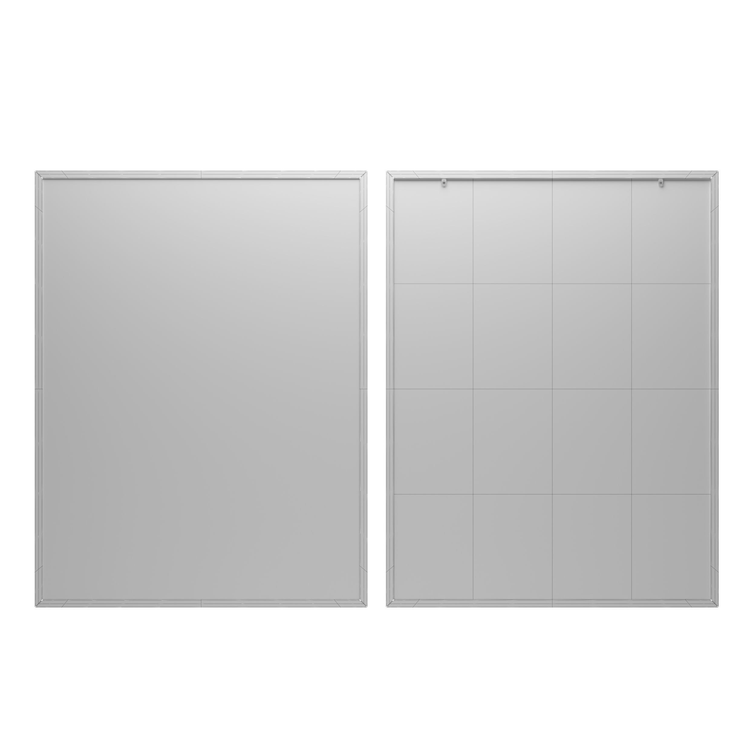 Pictures 8 mirrors for bathroom wall - Low-poly 3D model_1