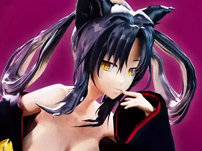 Highschool DxD - Kuroka Toujou MMD Model