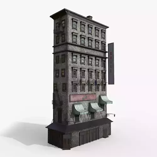 3-10 Old New york buildings Hotel 1930 3D model 3-10 Old New york buildings Hotel 1930 3D model