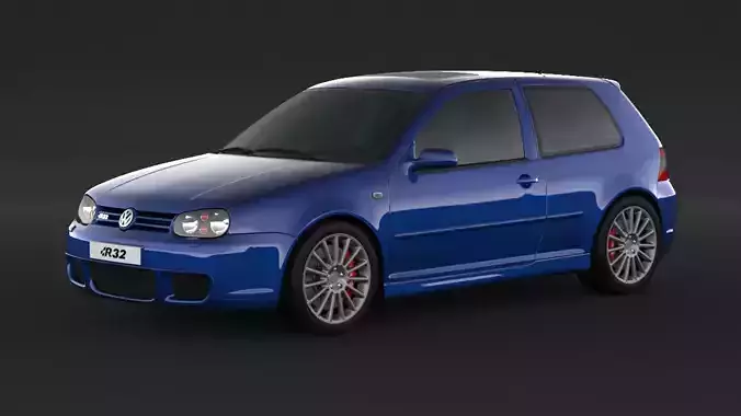 Volkswagen Golf 4 R32  3D model