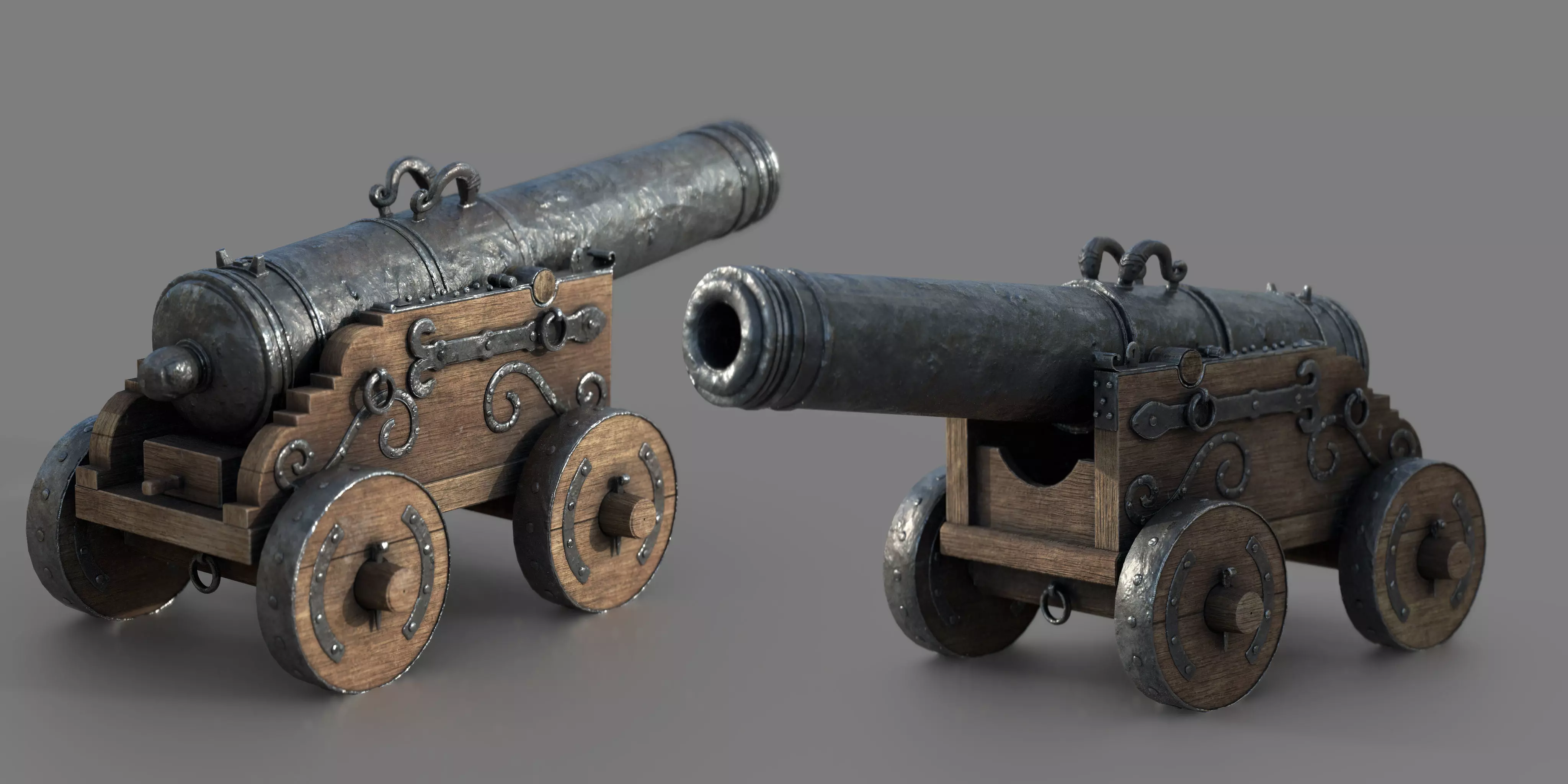 Medieval Cannon 3D model