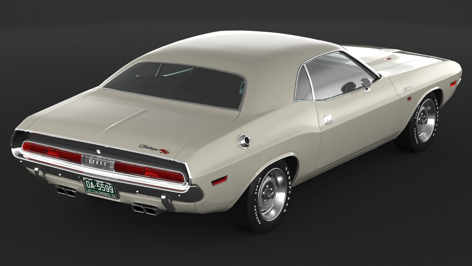 1970 Dodge Challenger RT 3D model_6