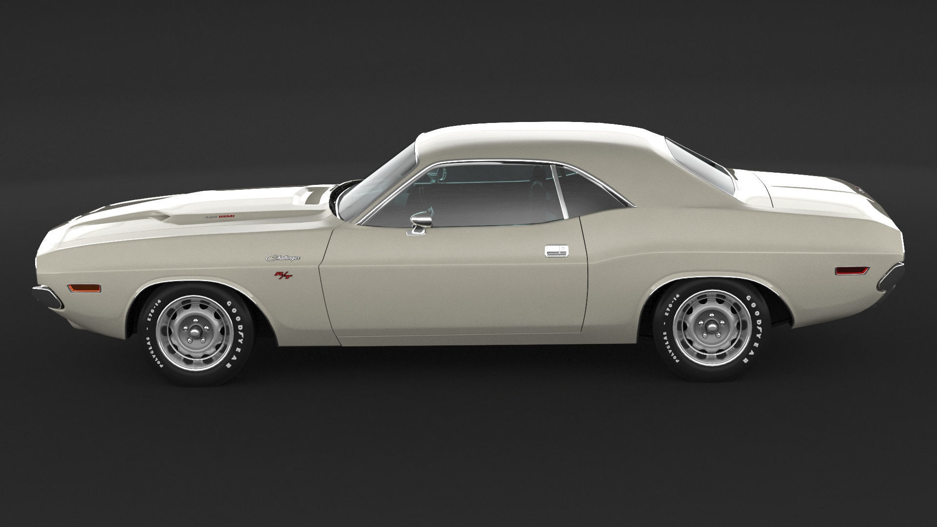 1970 Dodge Challenger RT 3D model_4