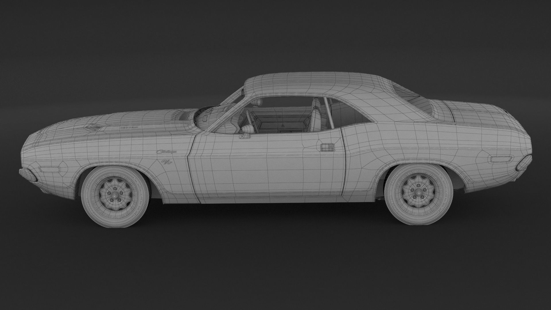 1970 Dodge Challenger RT 3D model_9