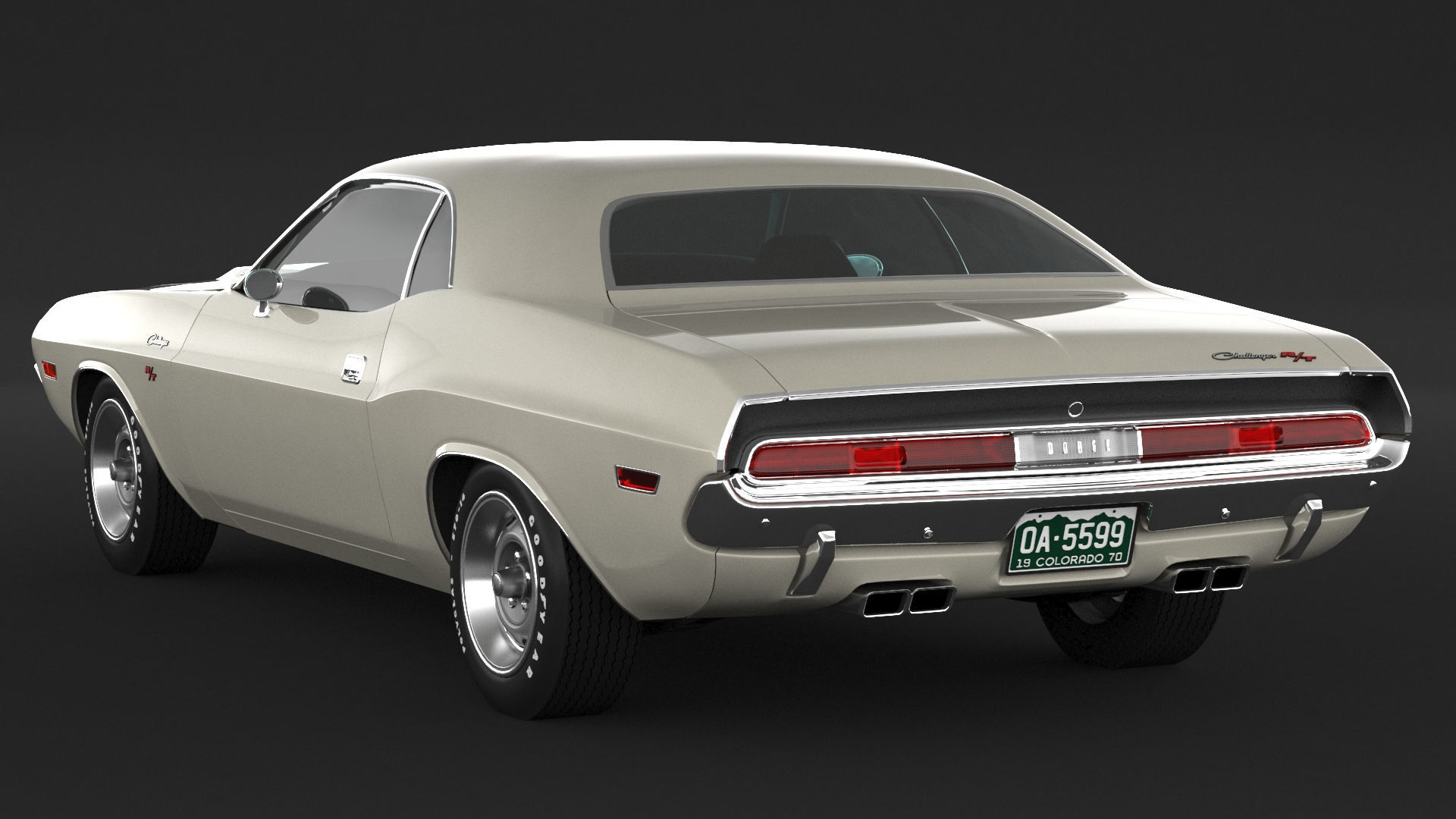 1970 Dodge Challenger RT 3D model_3