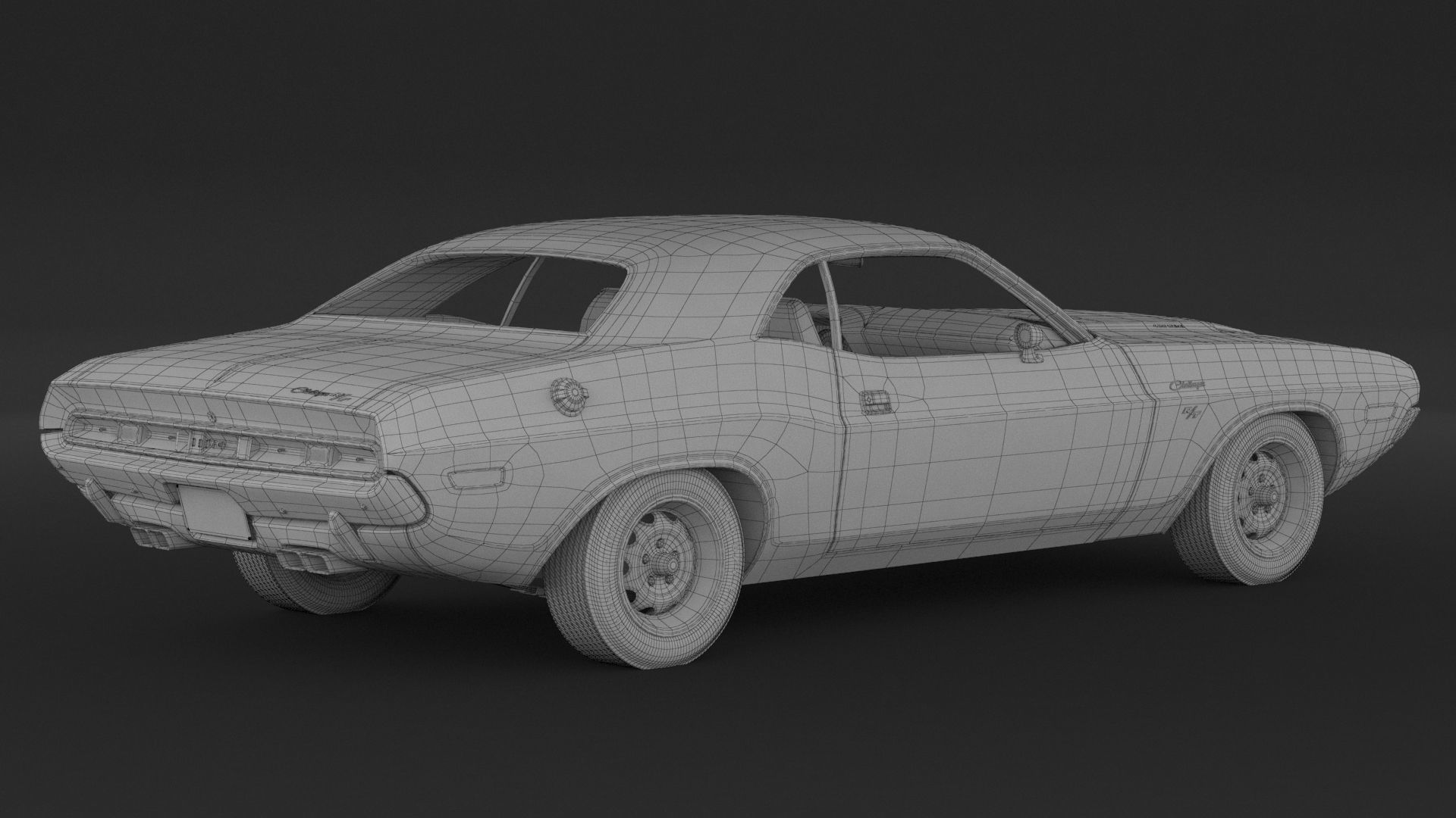 1970 Dodge Challenger RT 3D model_8