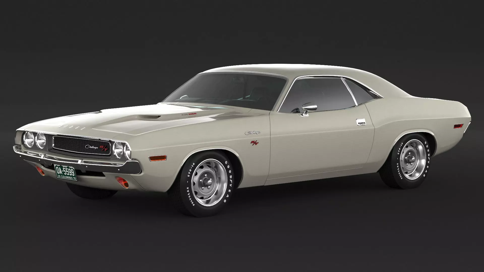 1970 Dodge Challenger RT 3D model_0