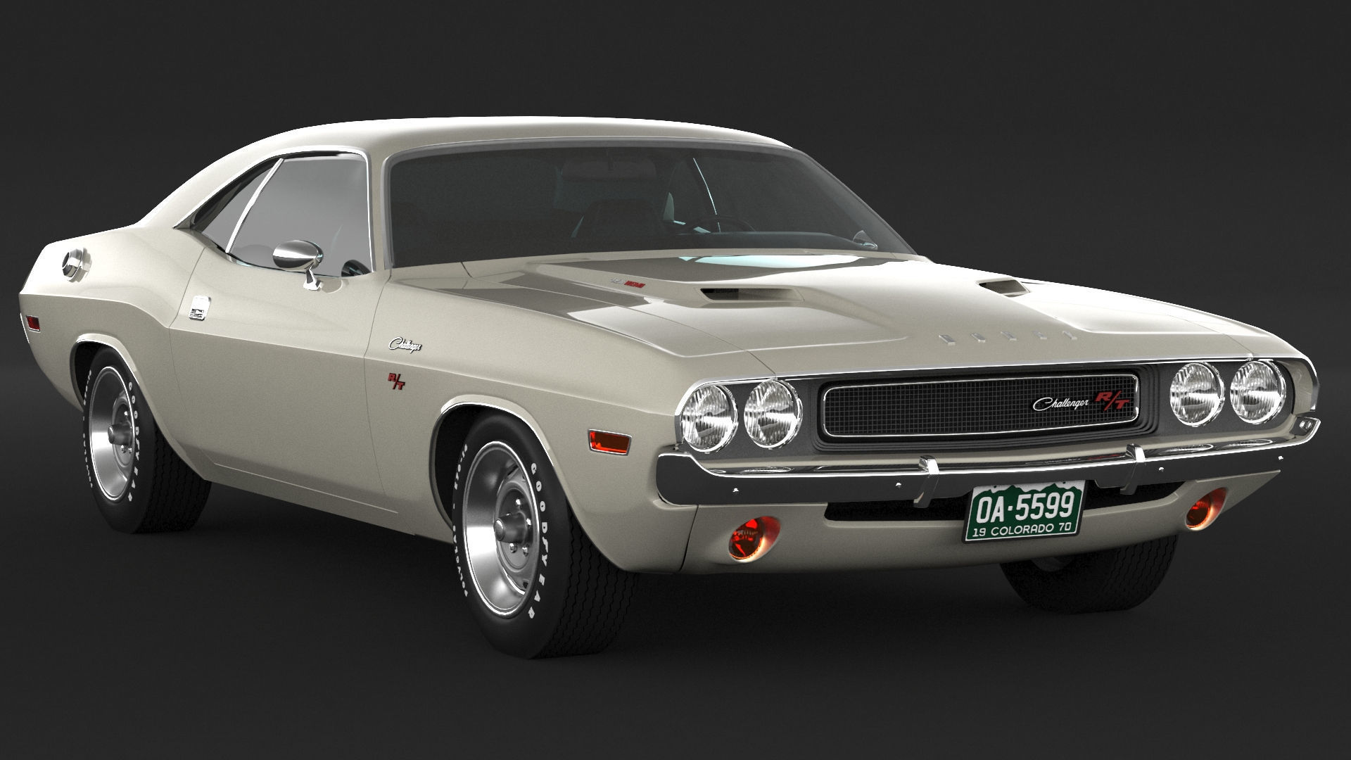 1970 Dodge Challenger RT 3D model_2