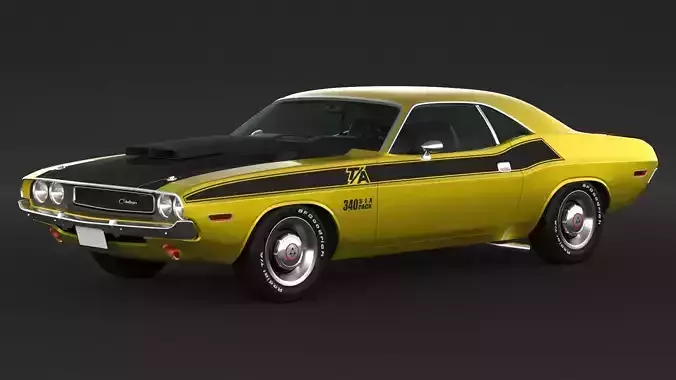 1970 Dodge Challenger TA 3D model