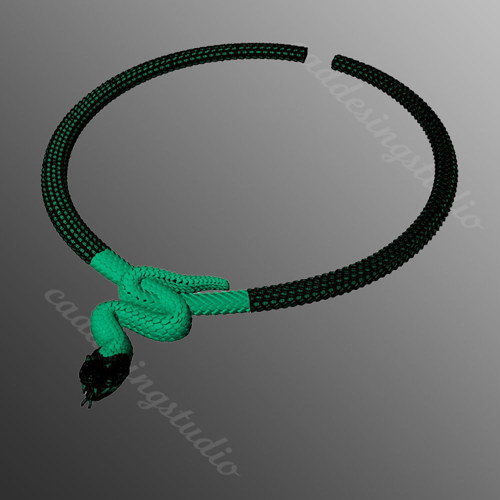  necklace od17 3D print model_2