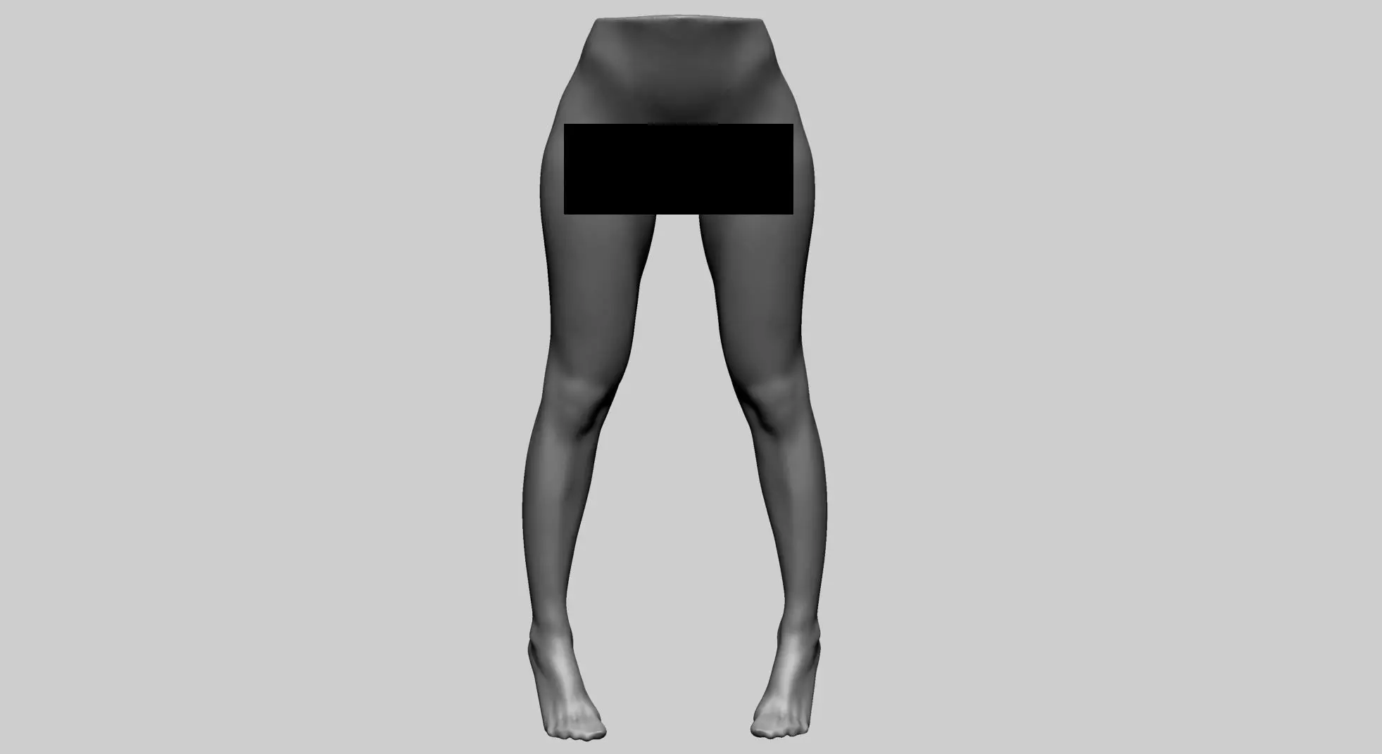 Female Lower Body Printable 3D print model_0