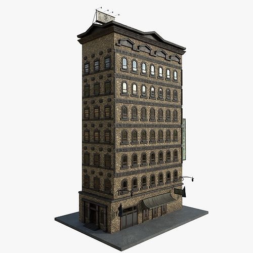 4-10 Old New york buildings Toy store 1930 3D model