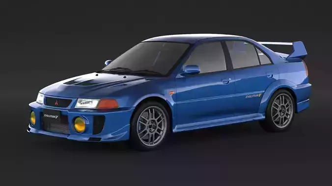 Mitsubishi Lancer Evolution 5  3D model