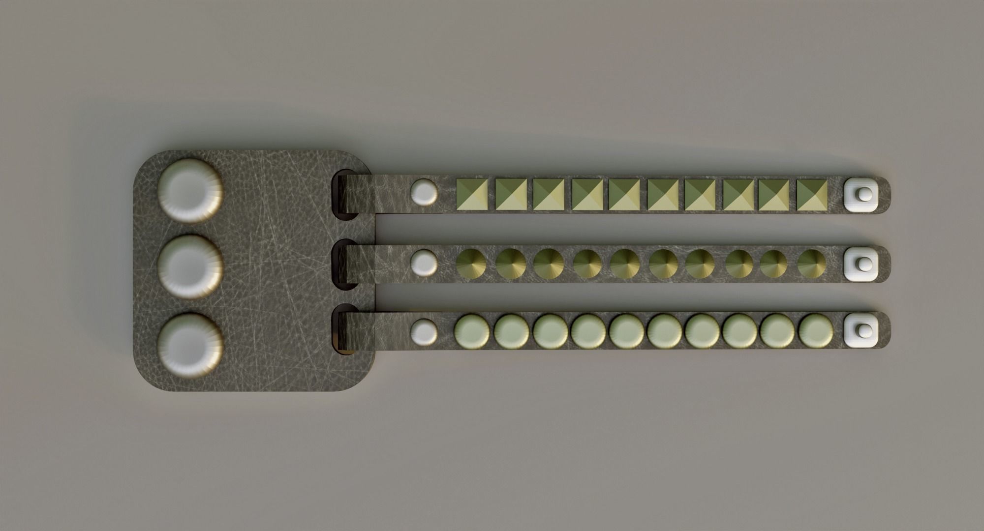 Rock Bracer  3D model_1