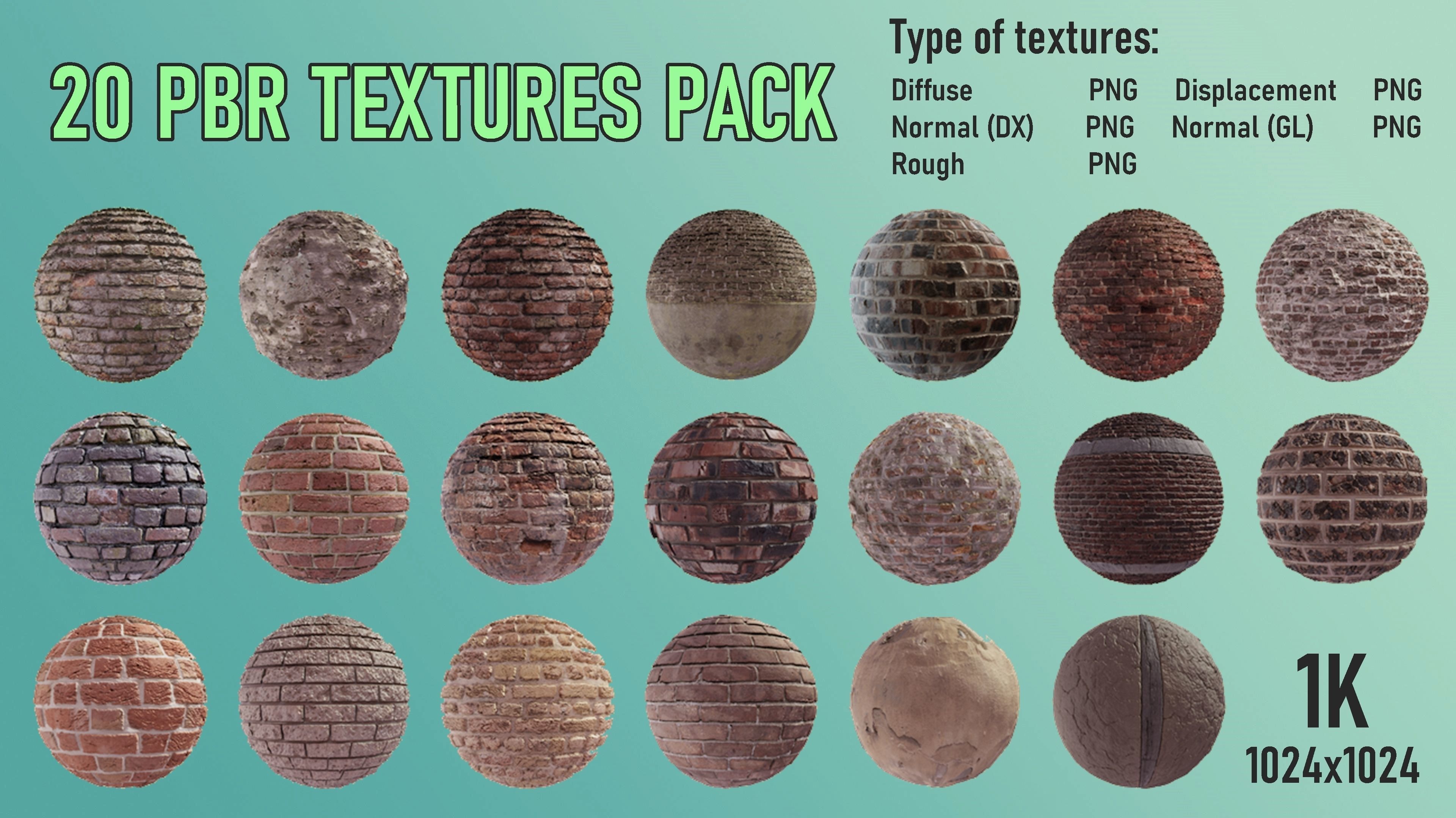 Brick walls 1K Texture | CGTrader