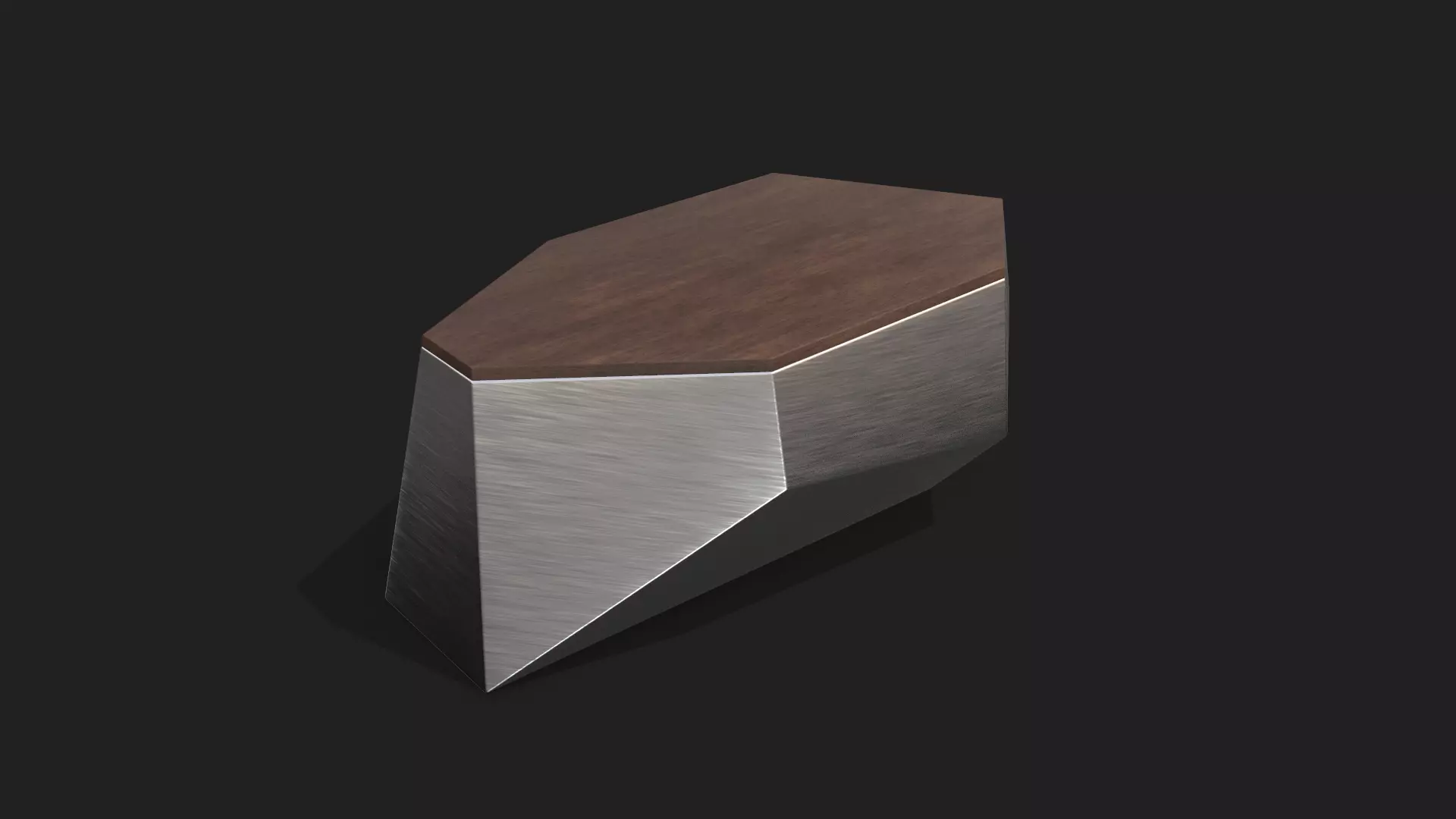 Modern Table Low-poly 3D model_0
