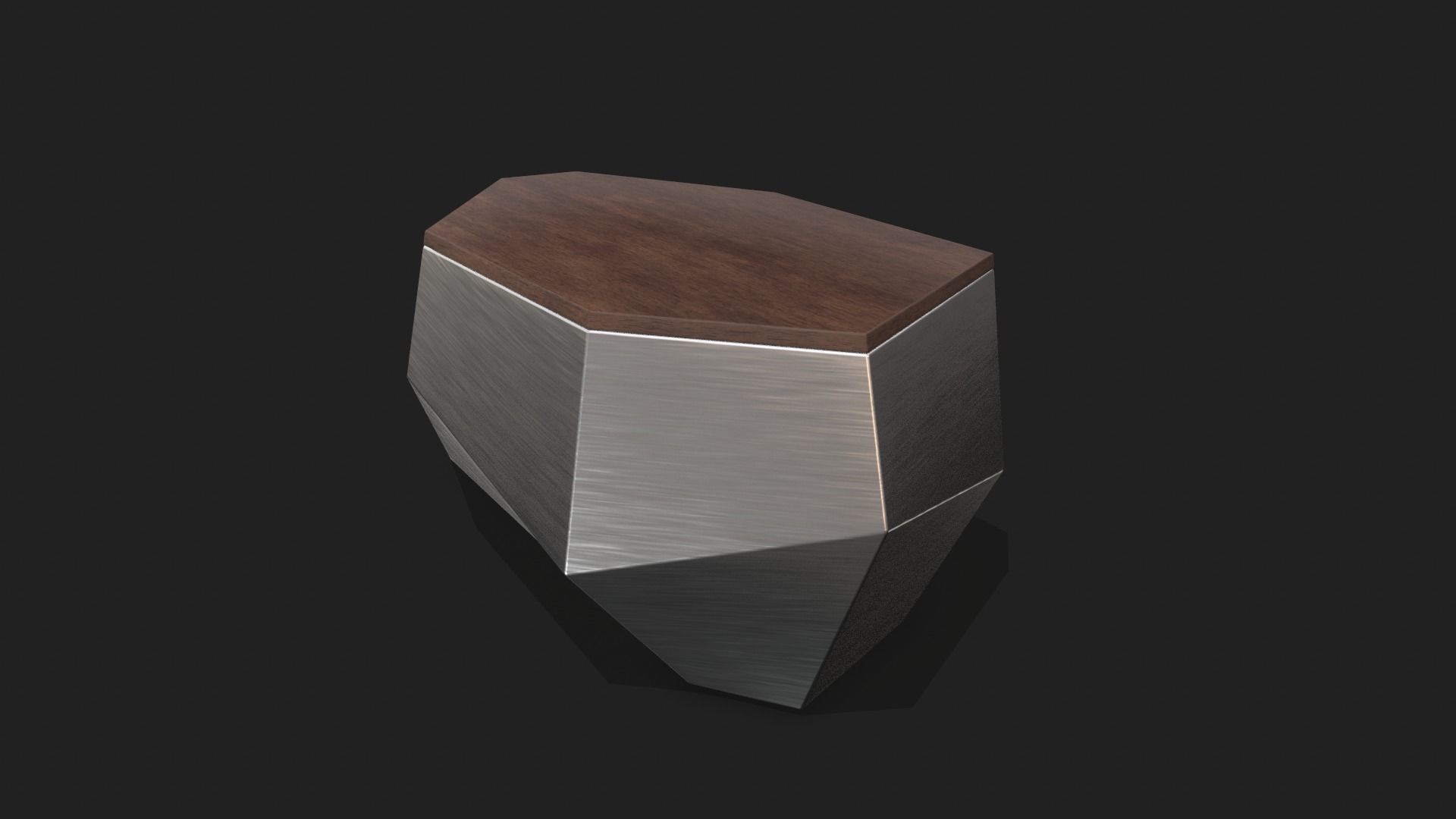 Modern Table Low-poly 3D model_2