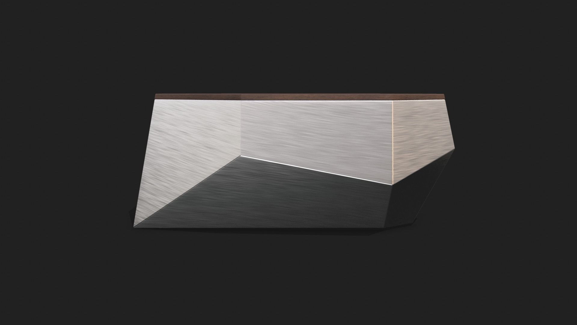 Modern Table Low-poly 3D model_1