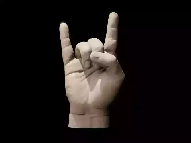 Rock On Pendant 3D print model