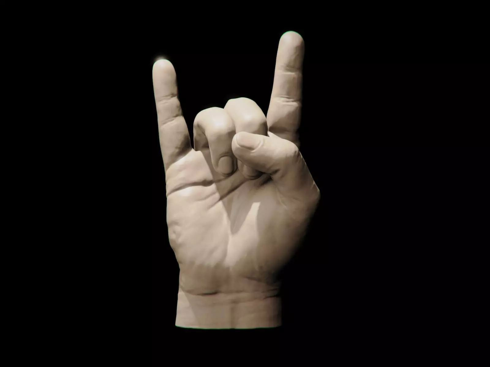 Rock On Pendant 3D print model_0