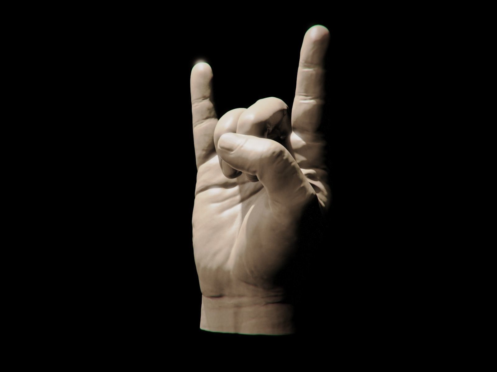 Rock On Pendant 3D print model_6