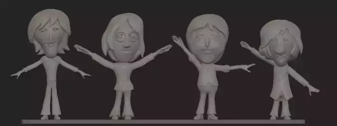 the Beatles help 3D print model