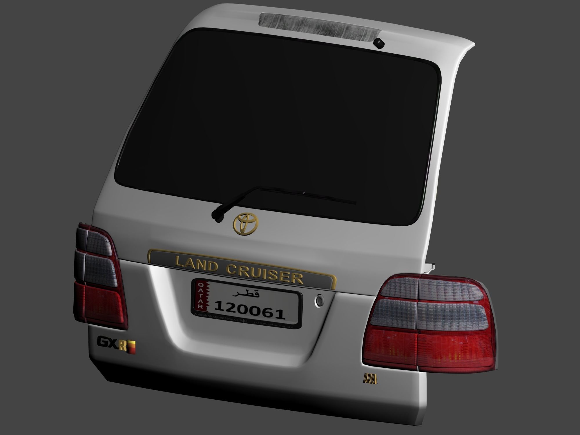 Toyota Land Cruiser J100 GXR 2004 high quality with engine 3D model_11