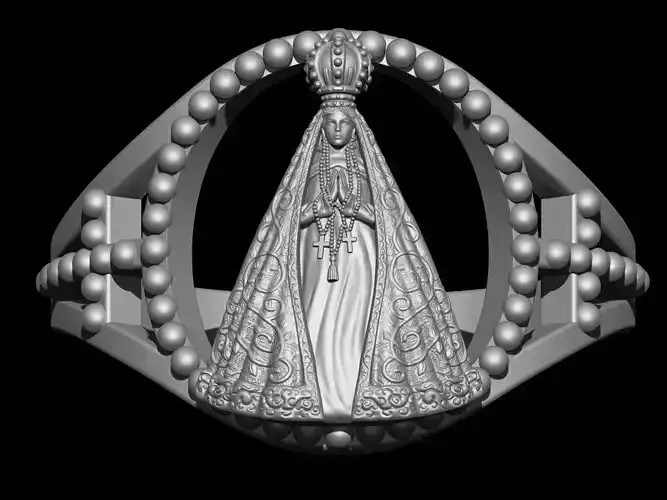 Aparecida Rings - Nossa Senhora 3D print model